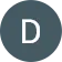 The letter d is in a blue circle on a white background.